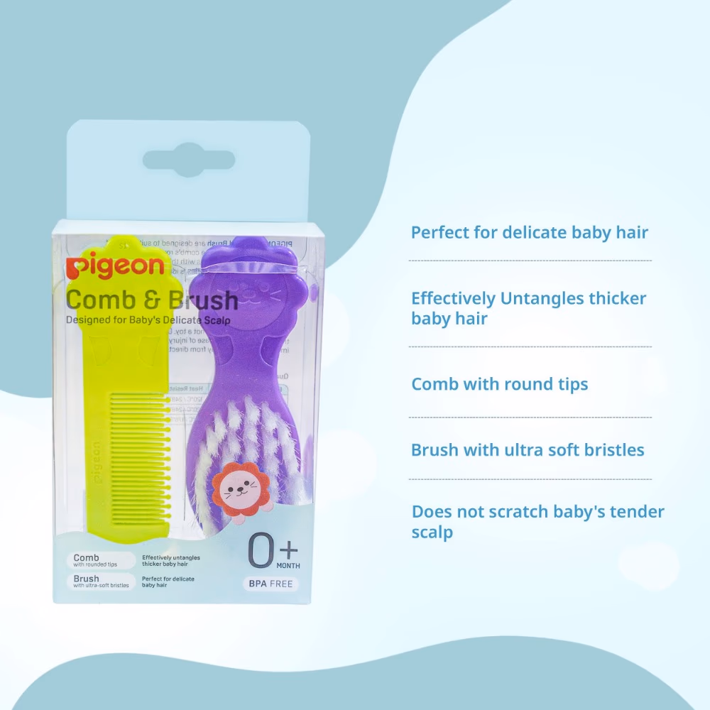 Pigeon Baby Comb and Brush Set (K-578) 3