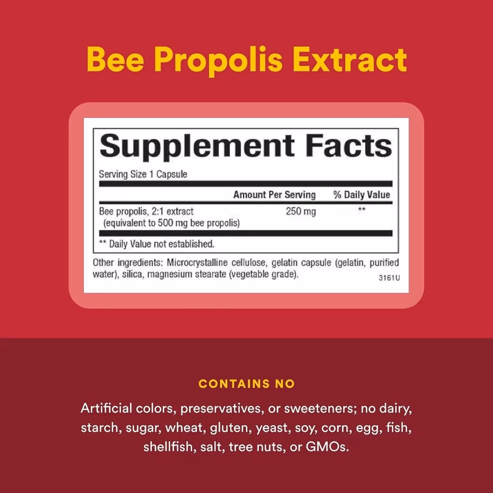 Natural Factors Bee Propolis 500 Mg 90 Capsules 4