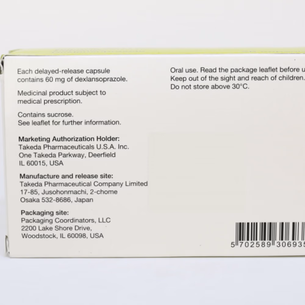 Dexilant 60mg Delayed-Release Capsule | Pack of 28 2