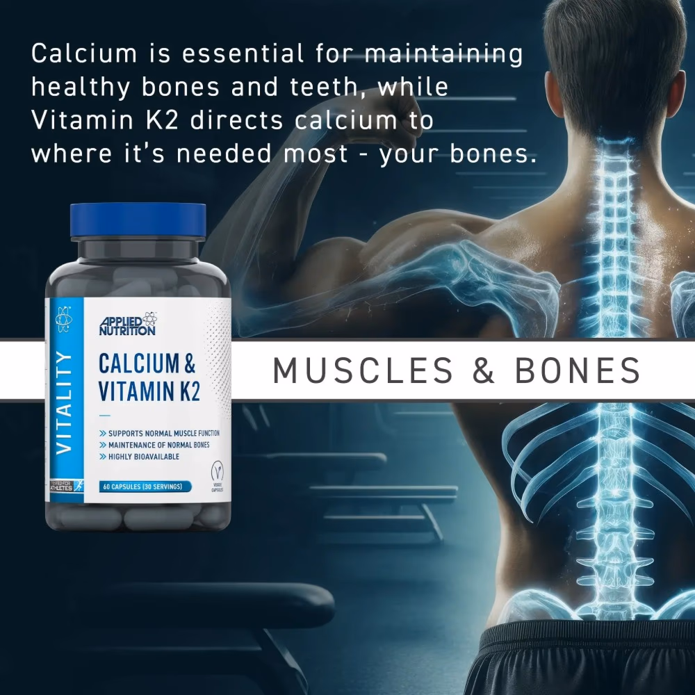 Applied Nutrition Calcium & Vitamin K2 (60 Capsules) 5