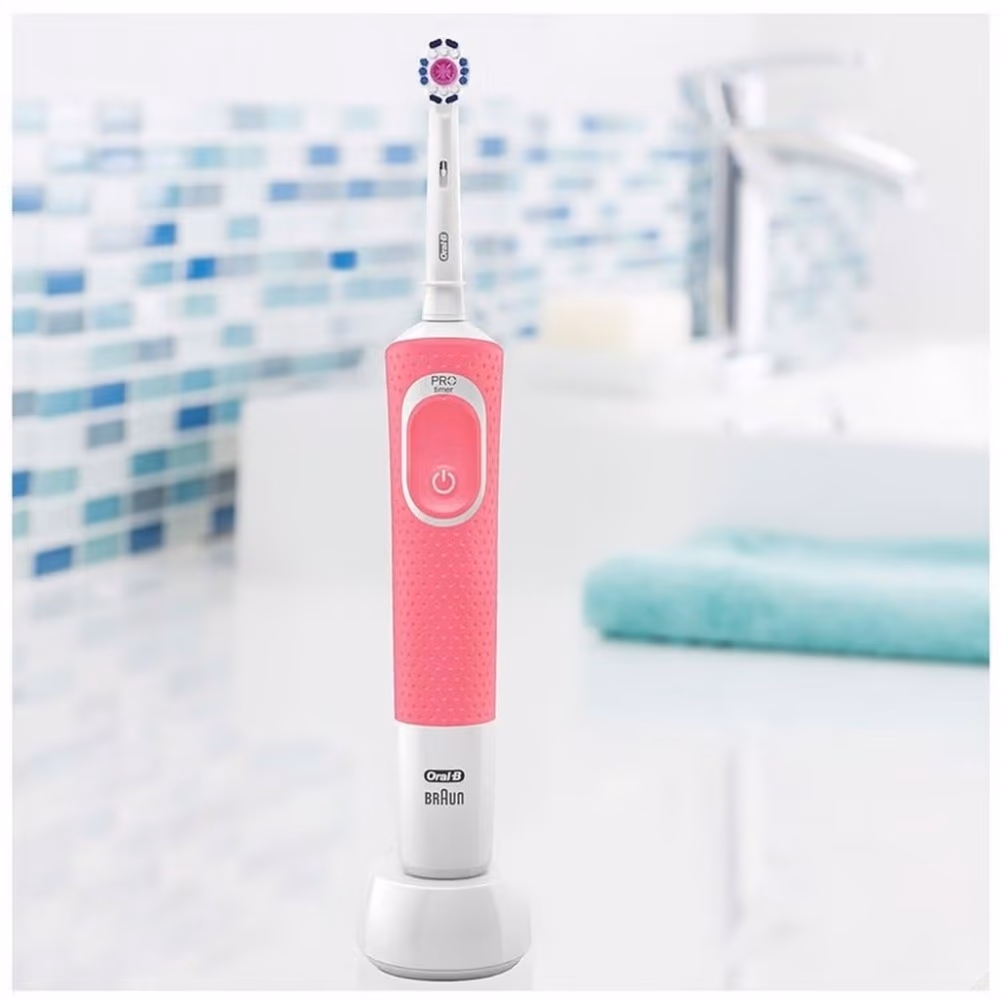 Oral-B Vitality 100 Toothbrush Pink 413 1 3