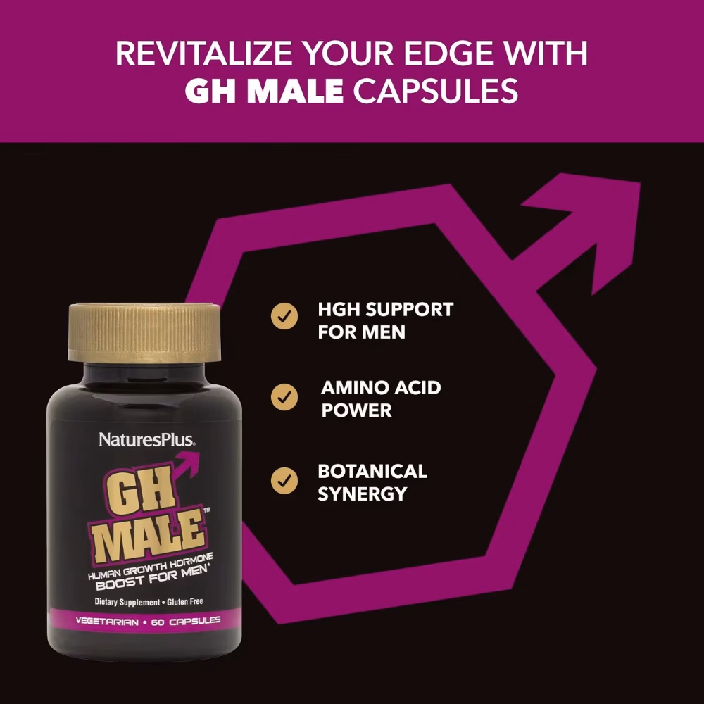 Natures Plus  Gh Male Capsules 60s 2
