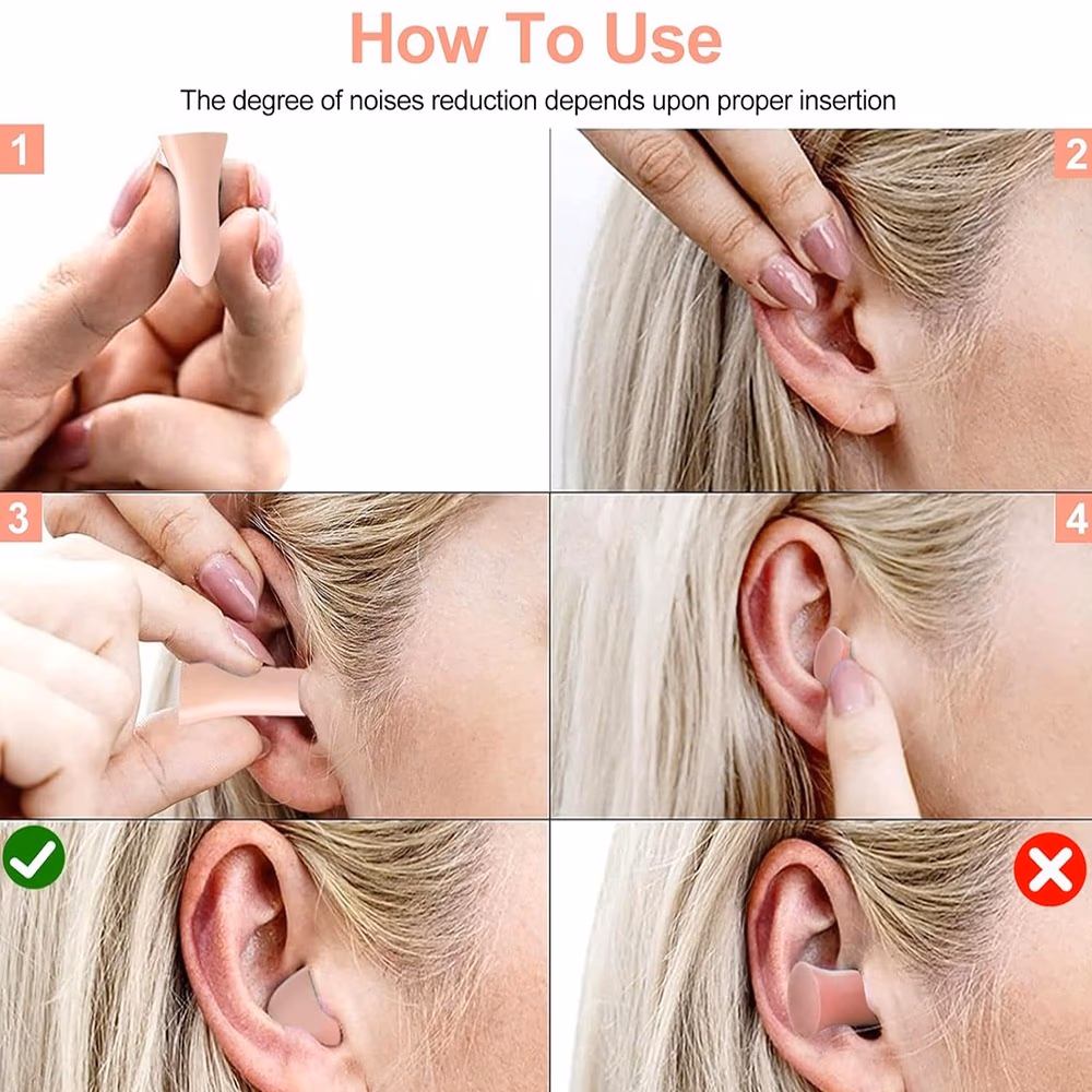 Ezycare Comfort Foam Ear Plugs – 4 Pairs with Case 5