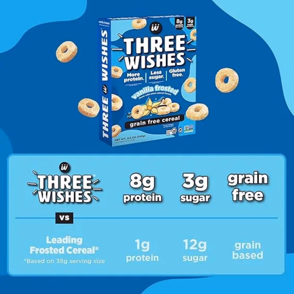 Three Wishes Vanilla Frosted Grain-Free Cereal 245g 2