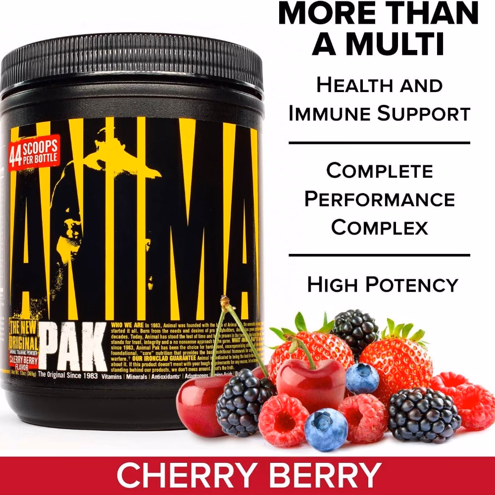 Universal Nutrition Animal Pak Powder 30 Servings Berry Flavor 3