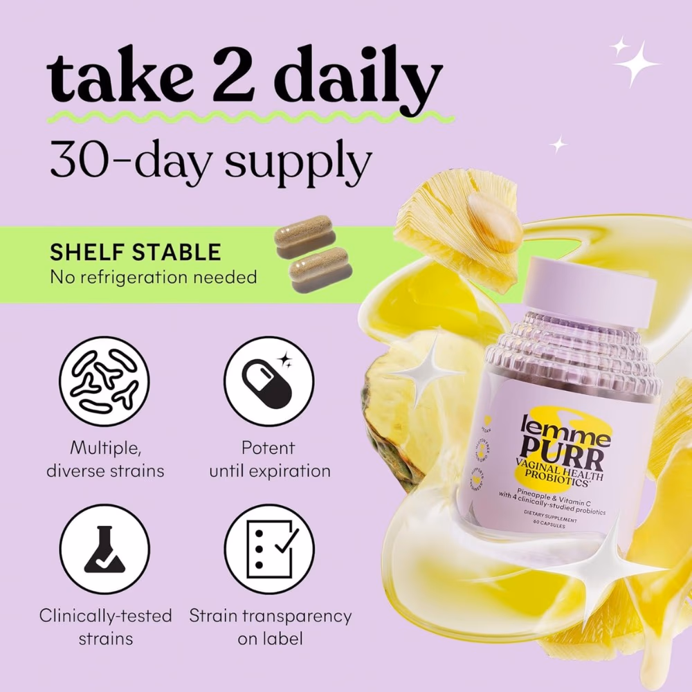 Lemme Purr Vaginal Probiotics-60 Capsules 4