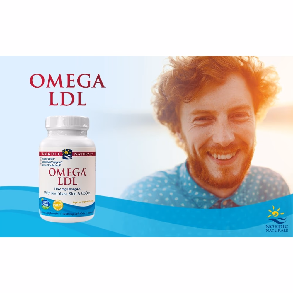 Nordic Naturals Omega LDL 1000mg  60s 3