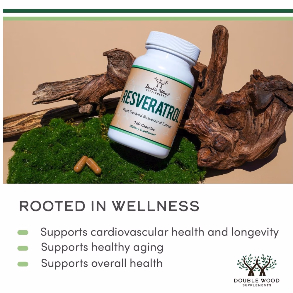 Double Wood Resveratrol Capsules 120s 3