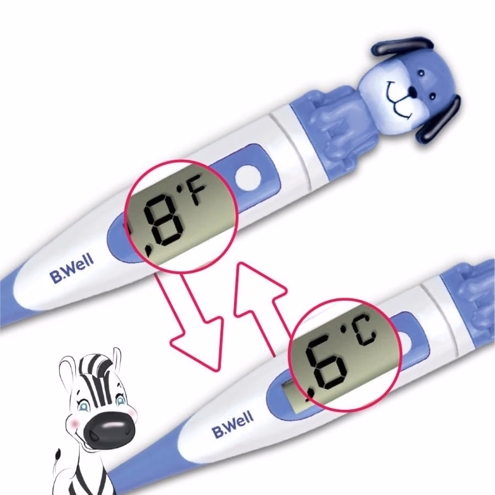 B.Well Digital Thermometer Blue Puppy PRO-06 3