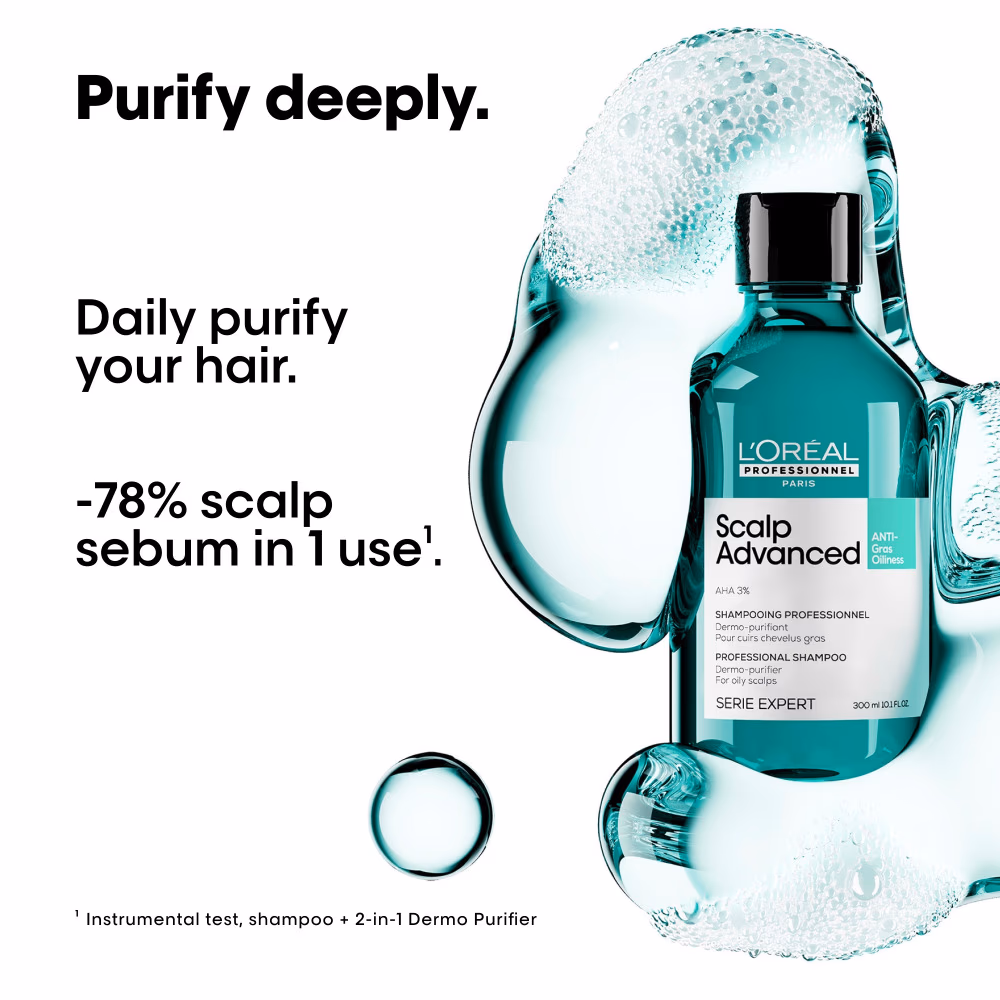 L'Oréal Professionnel Serie Expert Scalp Advanced Anti-Oiliness Shampoo 300ml 2