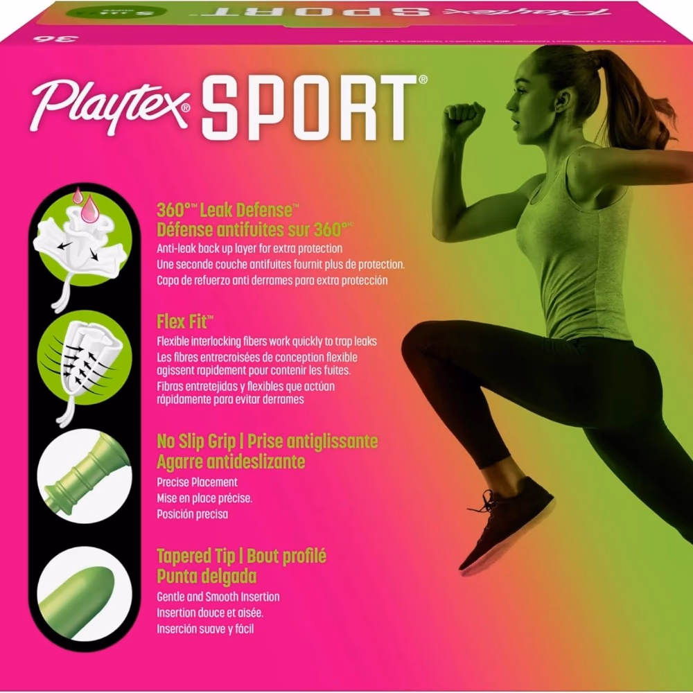 Playtex Sport Regular Tampons - 36 Count 4