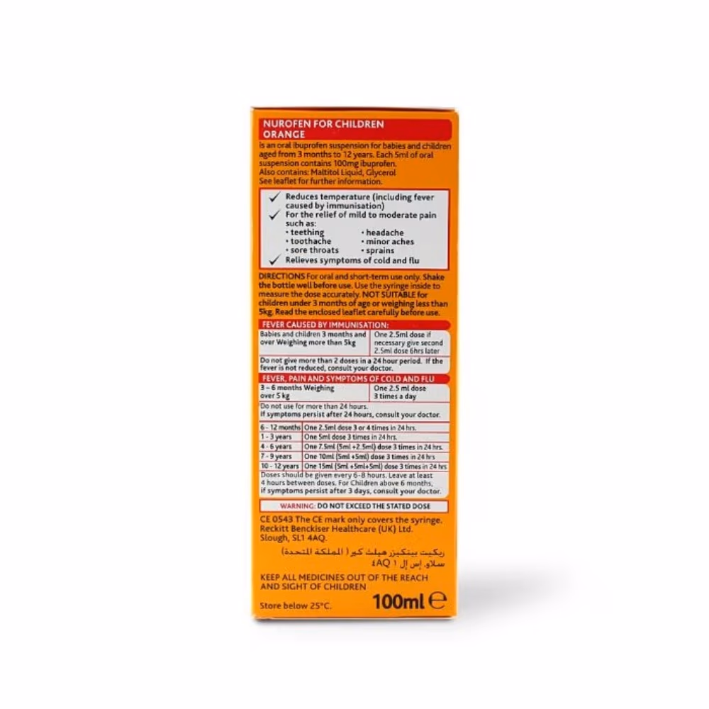 Nurofen 100mg/5ml Child Suspension 100ml 2