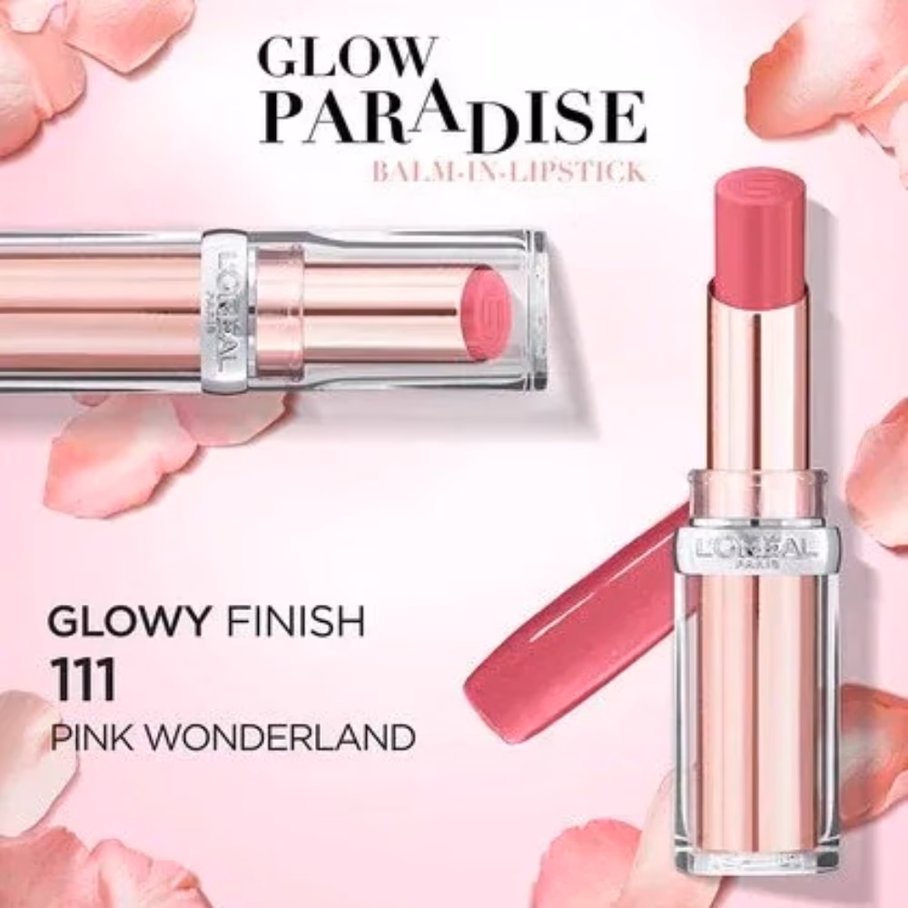 L’Oreal Glow Paradise Balm Lipstick Pink Wonderland 3