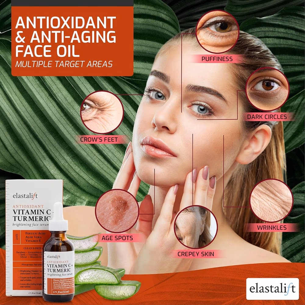 Elastalift Vitamin C Turmeric Brightening Serum 52ml 3