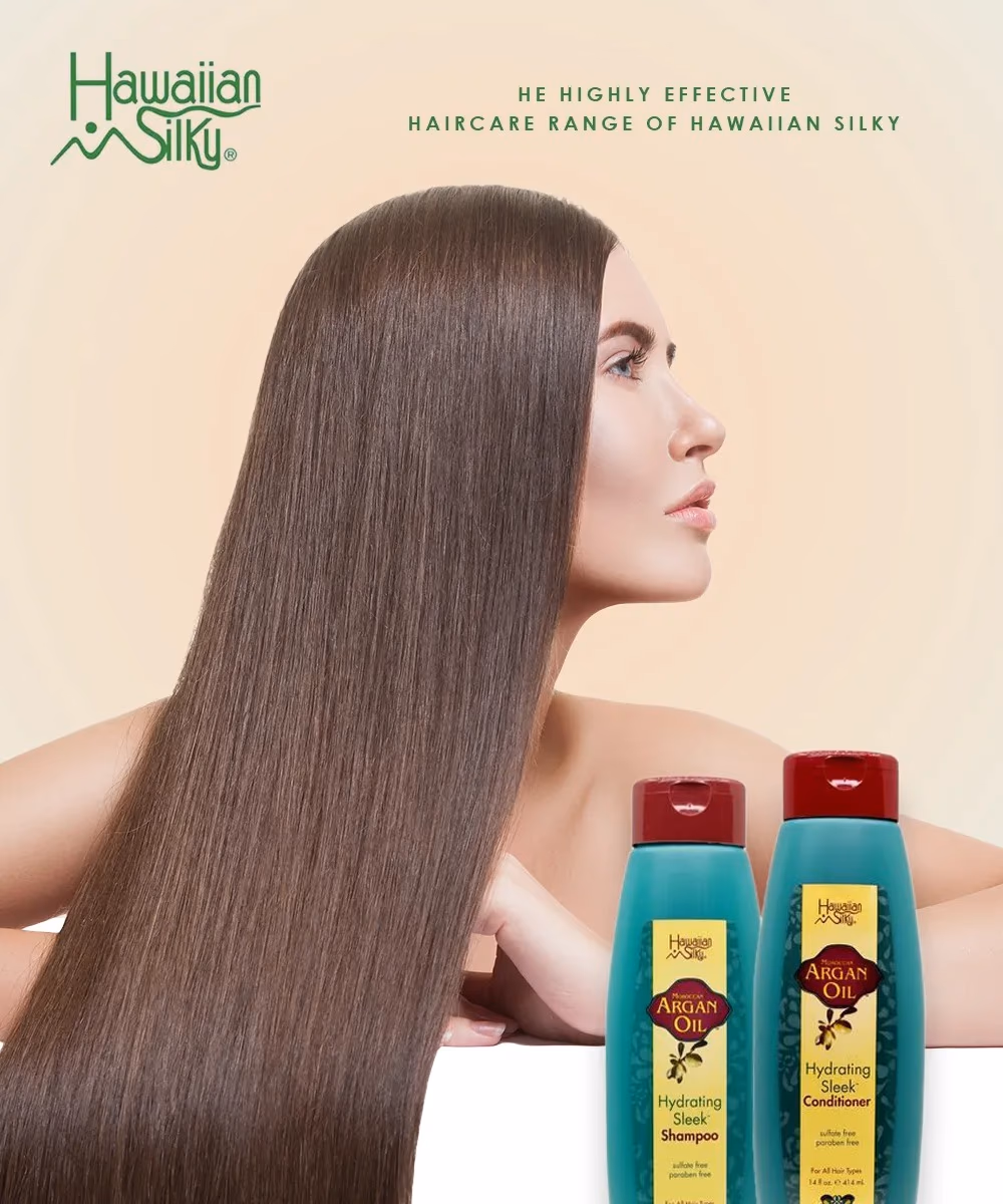 Hawaiian Silky Argan Oil Hydrating Sleek Shampoo 414ml 2