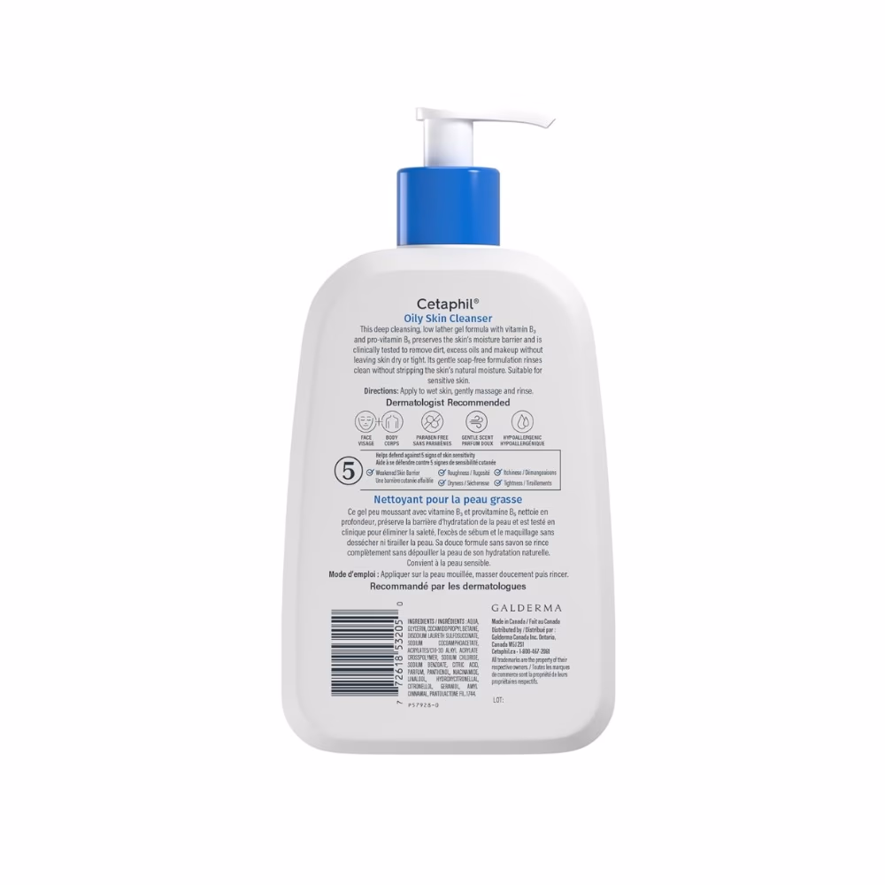 Cetaphil Oily Skin Cleanser 500 mL 3