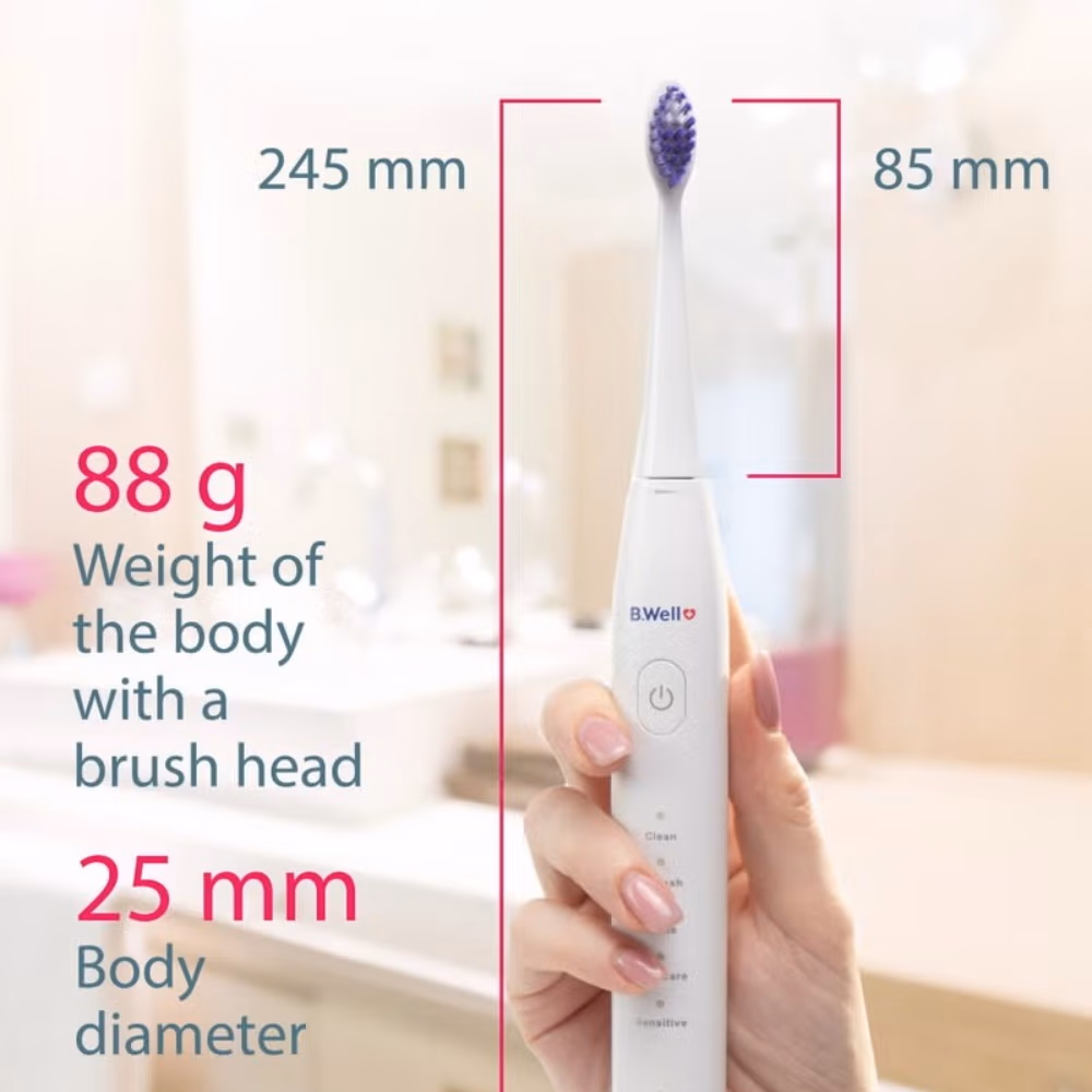 B.Well Sonic Electric Toothbrush White MED-870 3