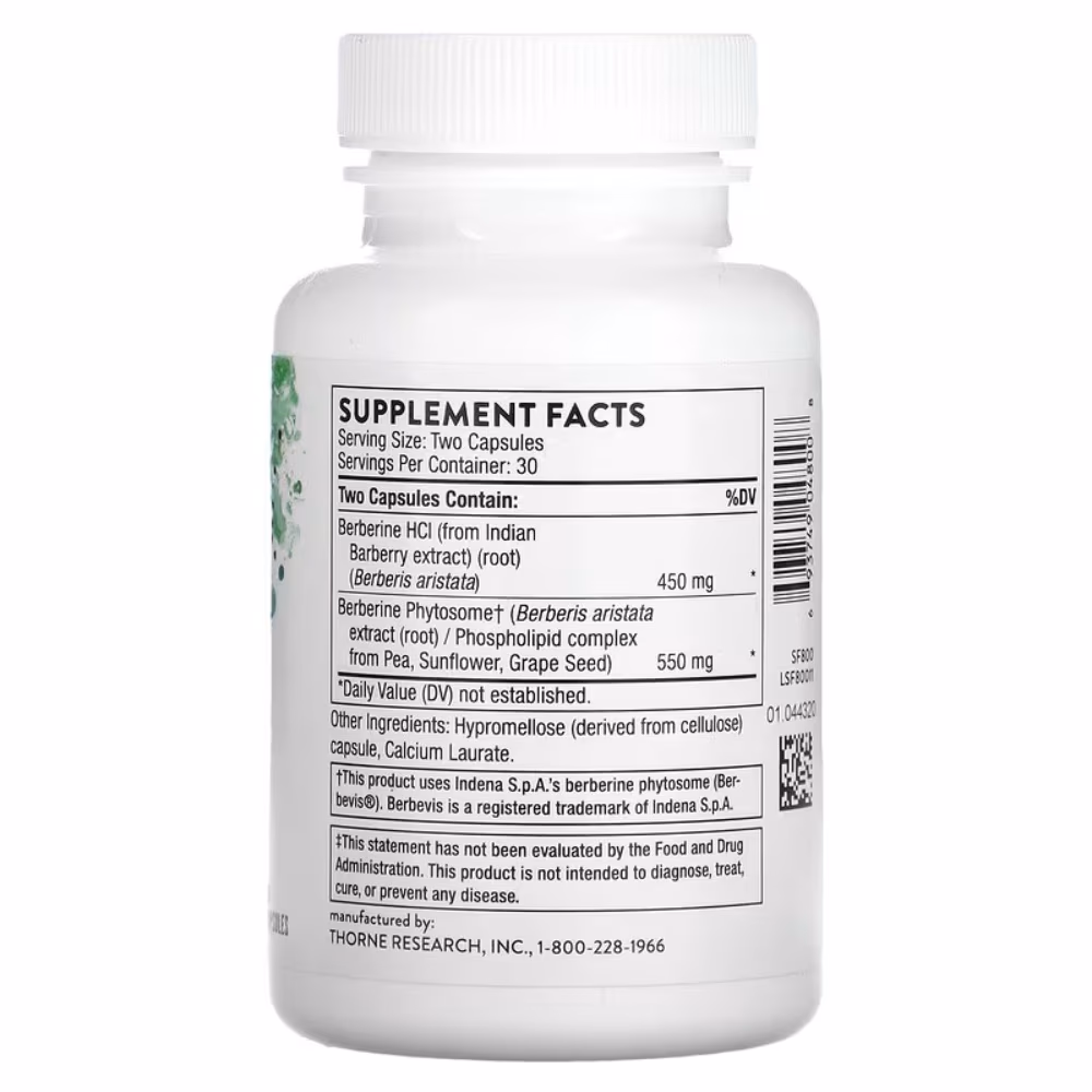 Thorne Berberine 1000mg – 60 Capsules 2