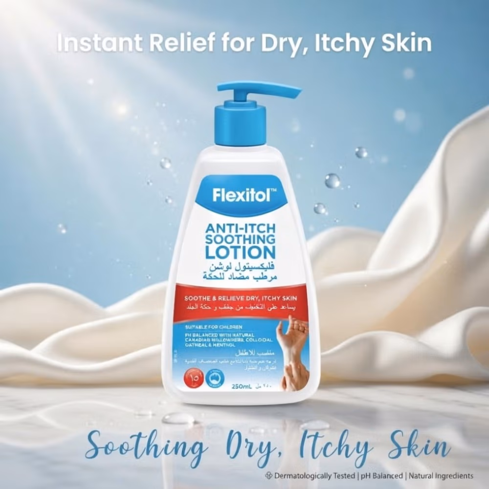 Flexitol Anti-Itch Soothing Lotion 250ml 3