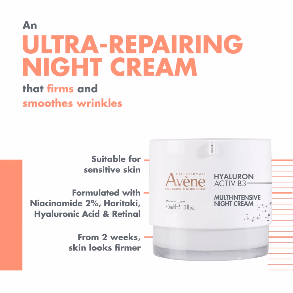 Avene Hyaluron Active B3 Multi Intens Night Cream 40m 4