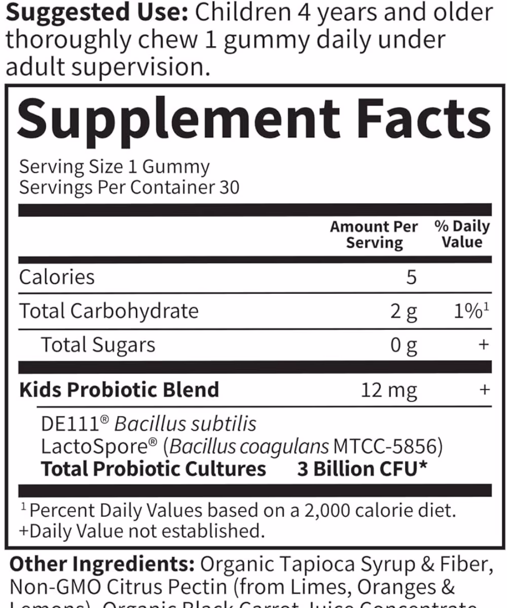 Garden Of Life Kids Organic Probiotic 30 Gummies 5