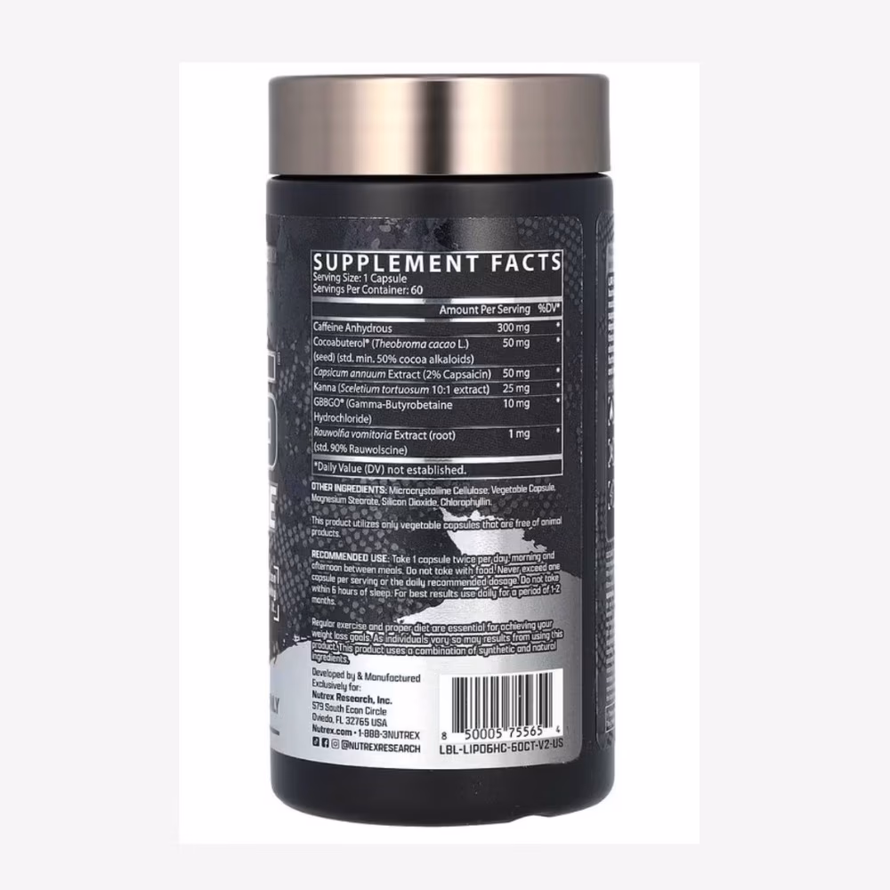 Nutrex Lipo-6 Hardcore – 60 Capsules 4