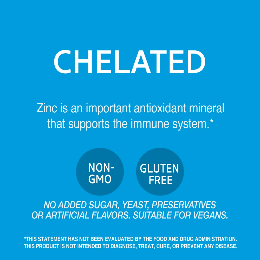 21st Century Chelated Zinc 50mg - 110 Tablets 4