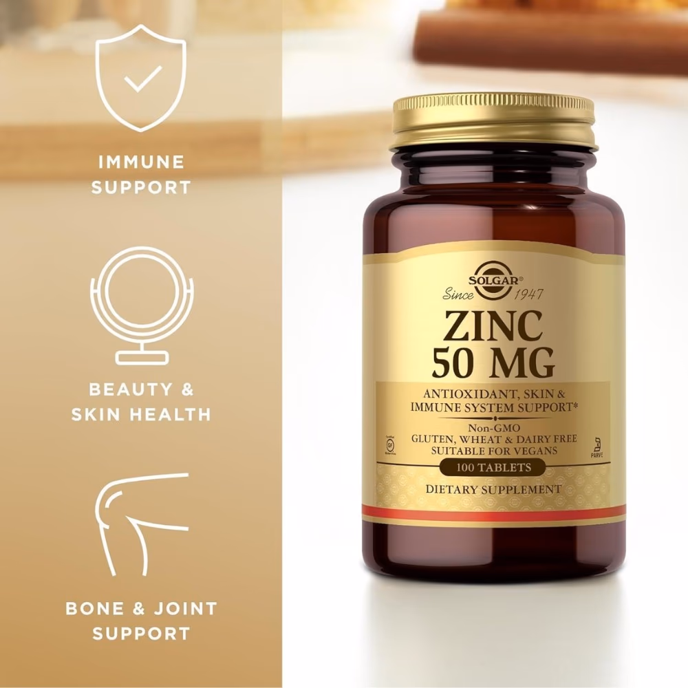 Solgar Zinc 50mg 100 Tablets 2