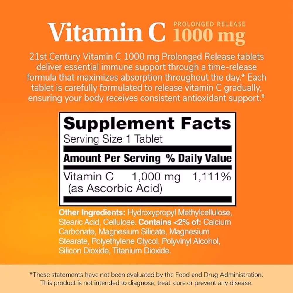 21st Century Vitamin C 1000mg- 110 Tablets  2