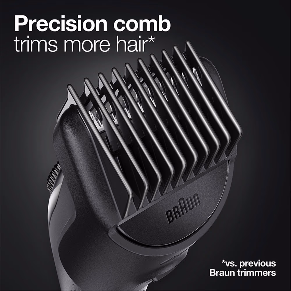 BRAUN Rechargeable Beard And Hair Trimmer With 20 Length Settings BT 3300 5