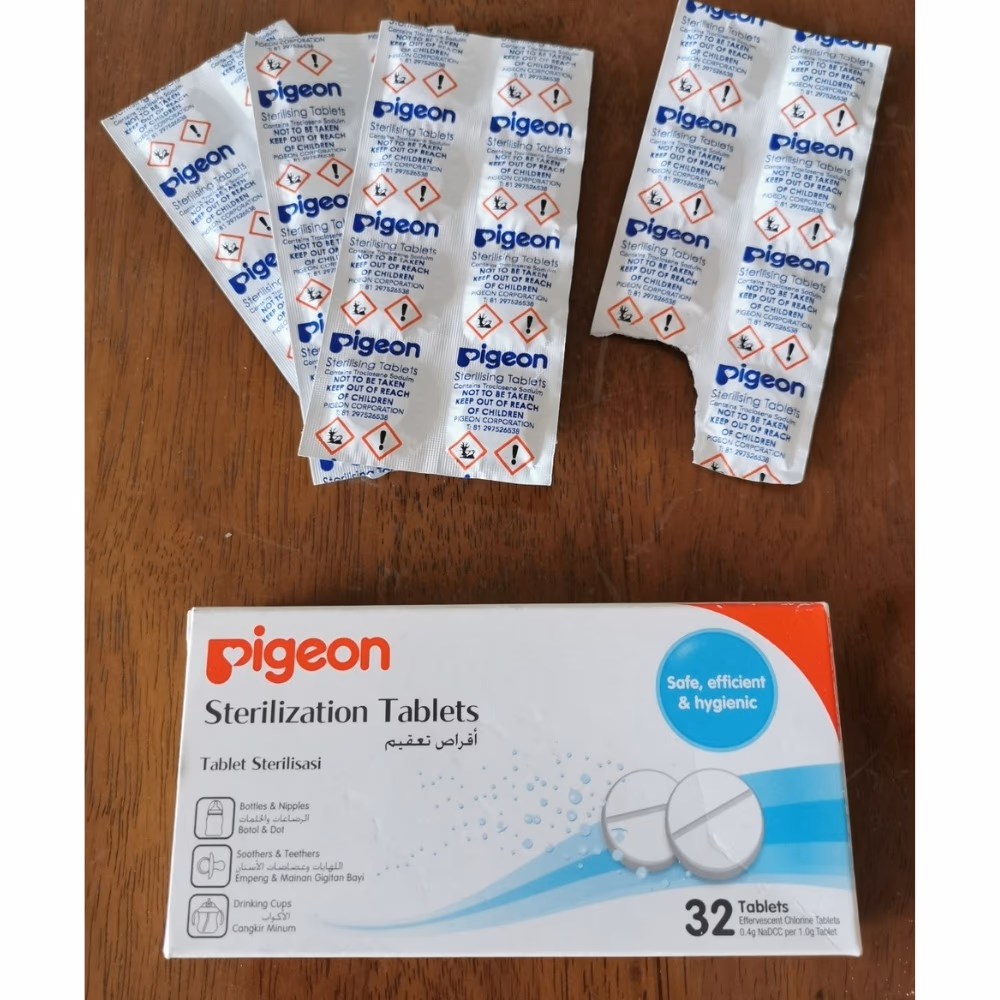 Pigeon Baby Bottle Sterilizing Tablets – 32 Tabs 5