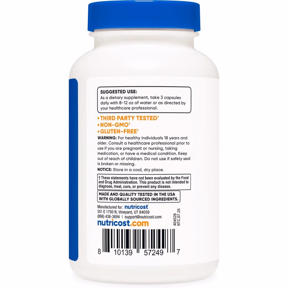 Nutricost Testosterone Complex 1800mg-90 Capsules 3