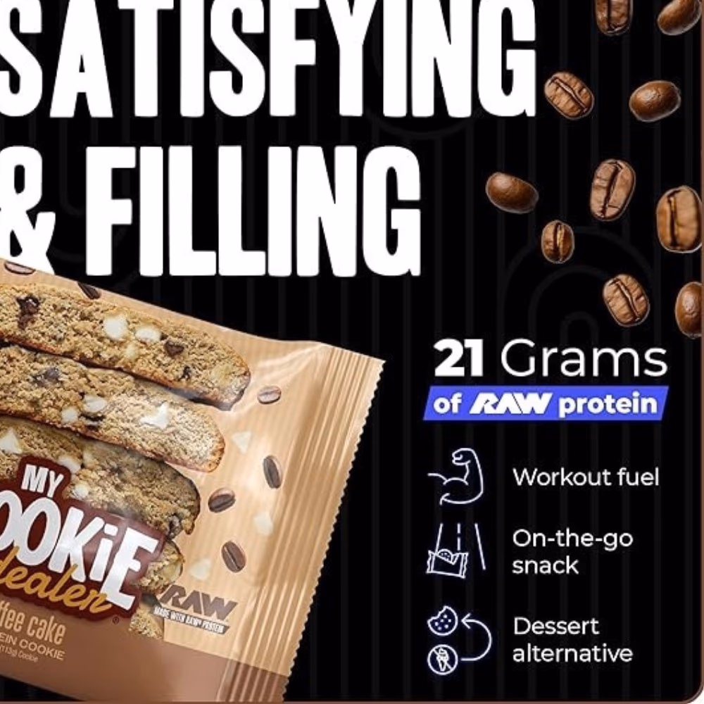 Raw My Cookie Dealer Protein Cookie Coffee Cake 113M 2