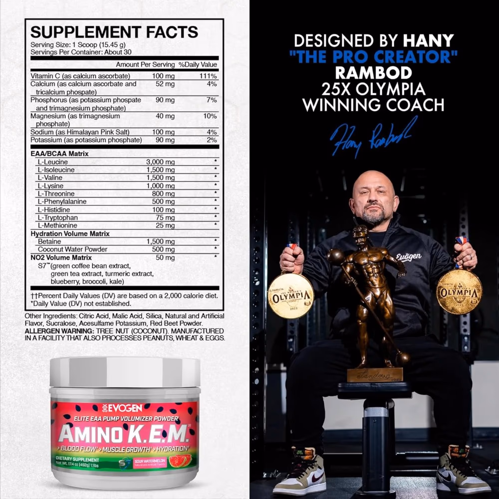 Evogen Amino K.E.M. Watermelon 471g 3