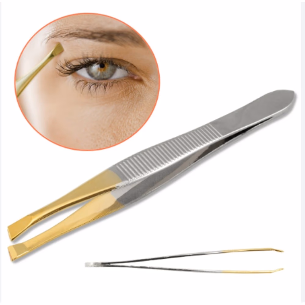 Elegant Touch Gold Tip Slanted Tweezer 4