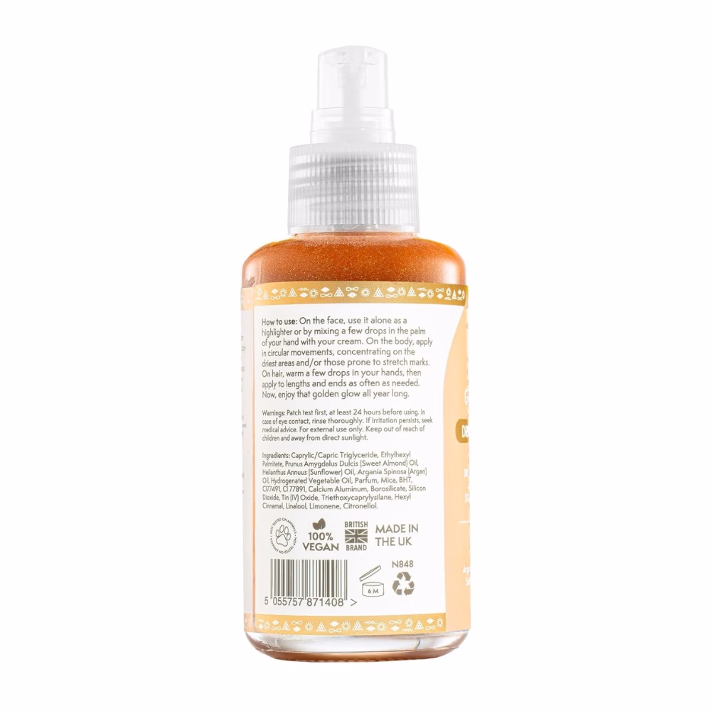 Nature Spell Golden Dry Shimmering Oil 100ml 2