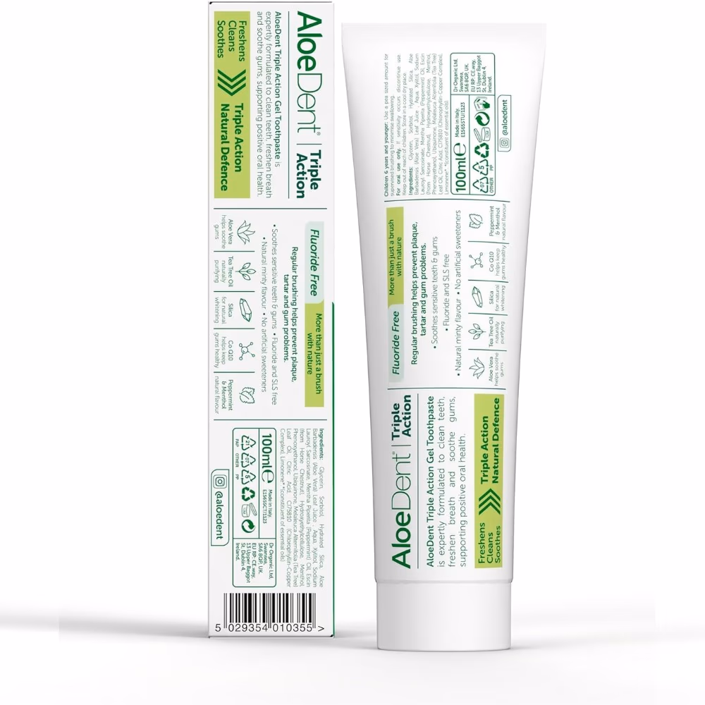 AloeDent Aloe Vera Triple Action Toothpaste 50ml 3