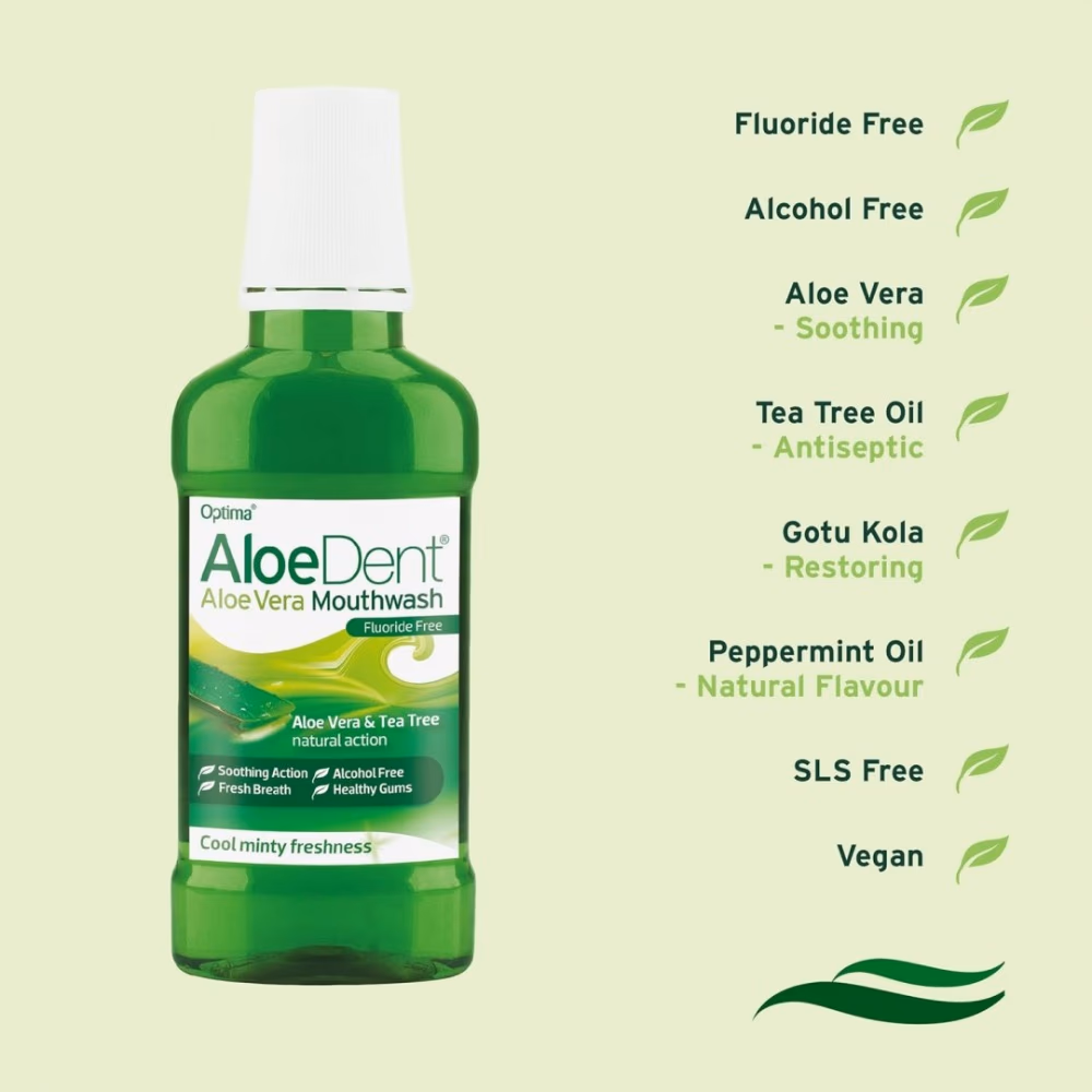 AloeDent Fluoride-Free Aloe Vera Mouthwash 250ml 3