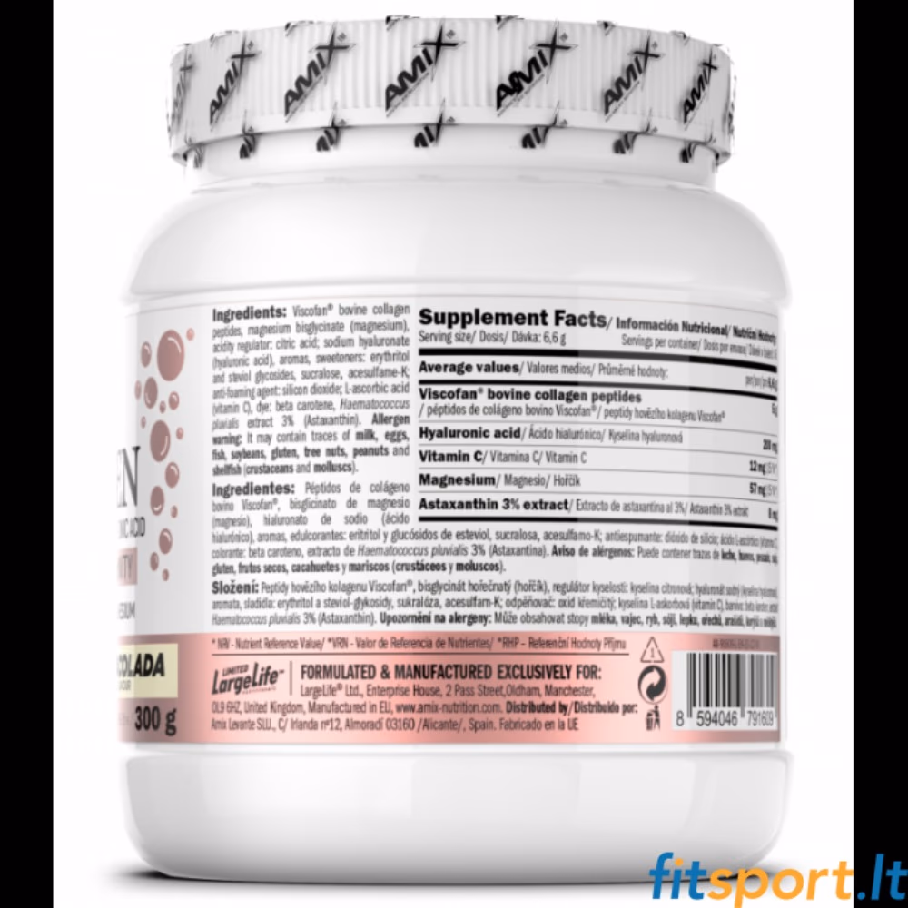 Amix Collagen Powder Marine Chocolate 300g 2