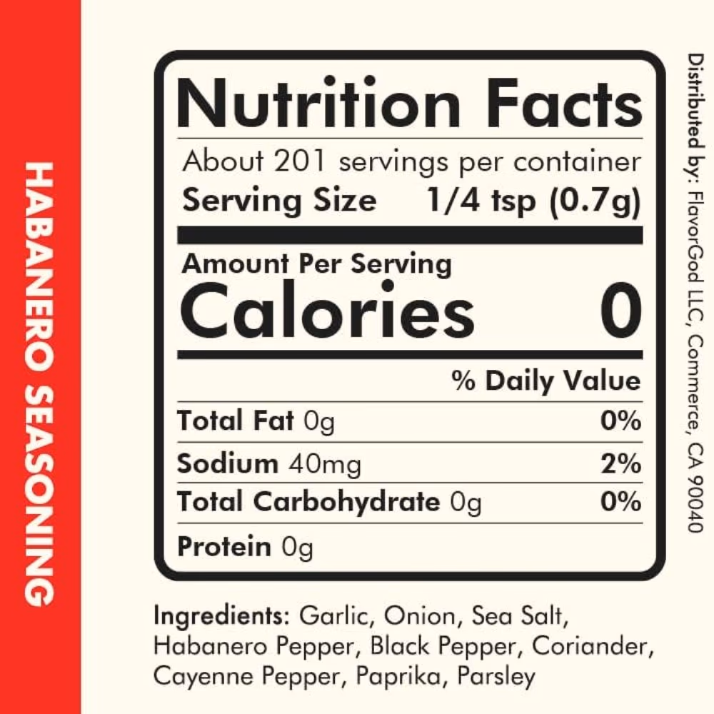 FlavorGod Spice Habanero 102g 3