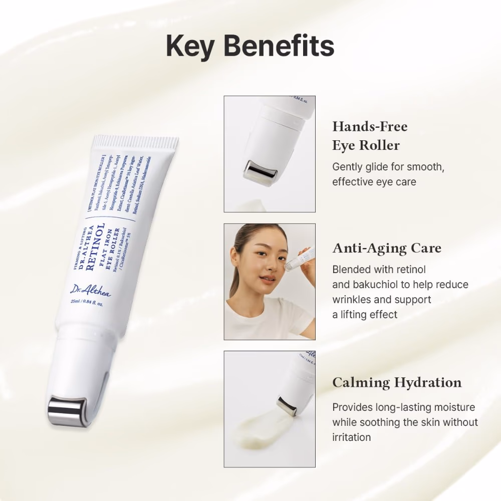 Dr Althea Retinol Flat Iron Eye Roller 25ml 3