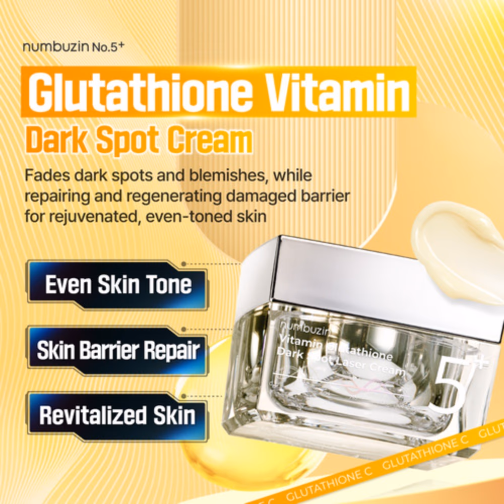 Numbuzin Vitamin Glutathione Dark Spot Laser Cream 50ml 4
