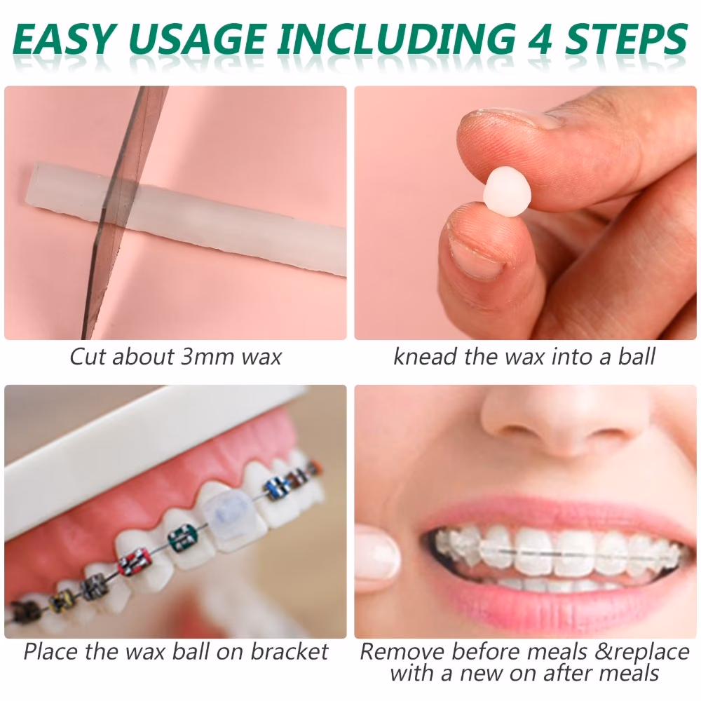 Kin Orthodontic Wax Standard for Braces and Aligners 4