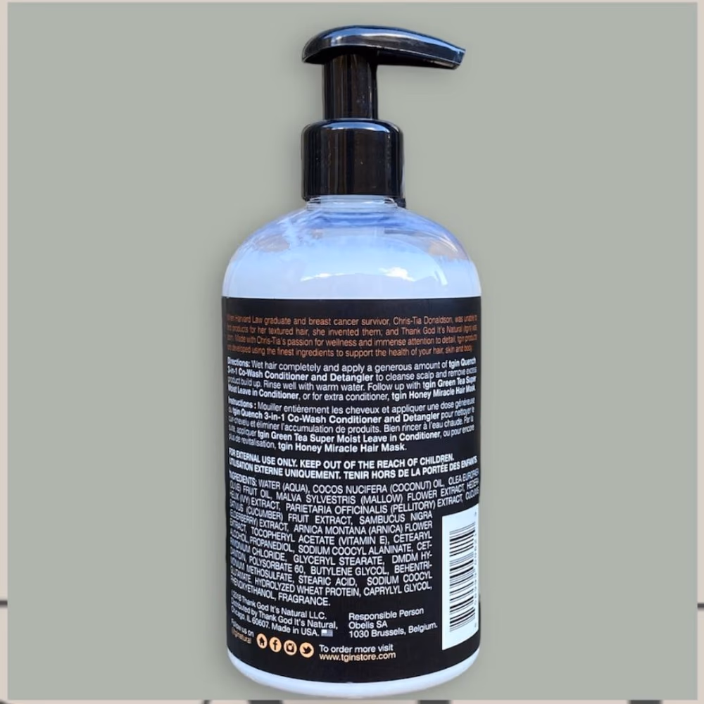 TGIN Quench 3 in 1 Co-Wash Conditioner &amp; Detangler 384ml 3