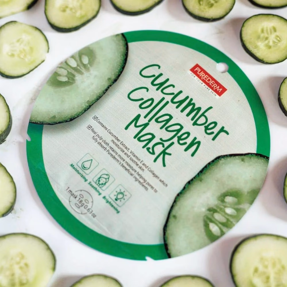 Purederm Cucumber Collagen Mask 18g ADS-806 2