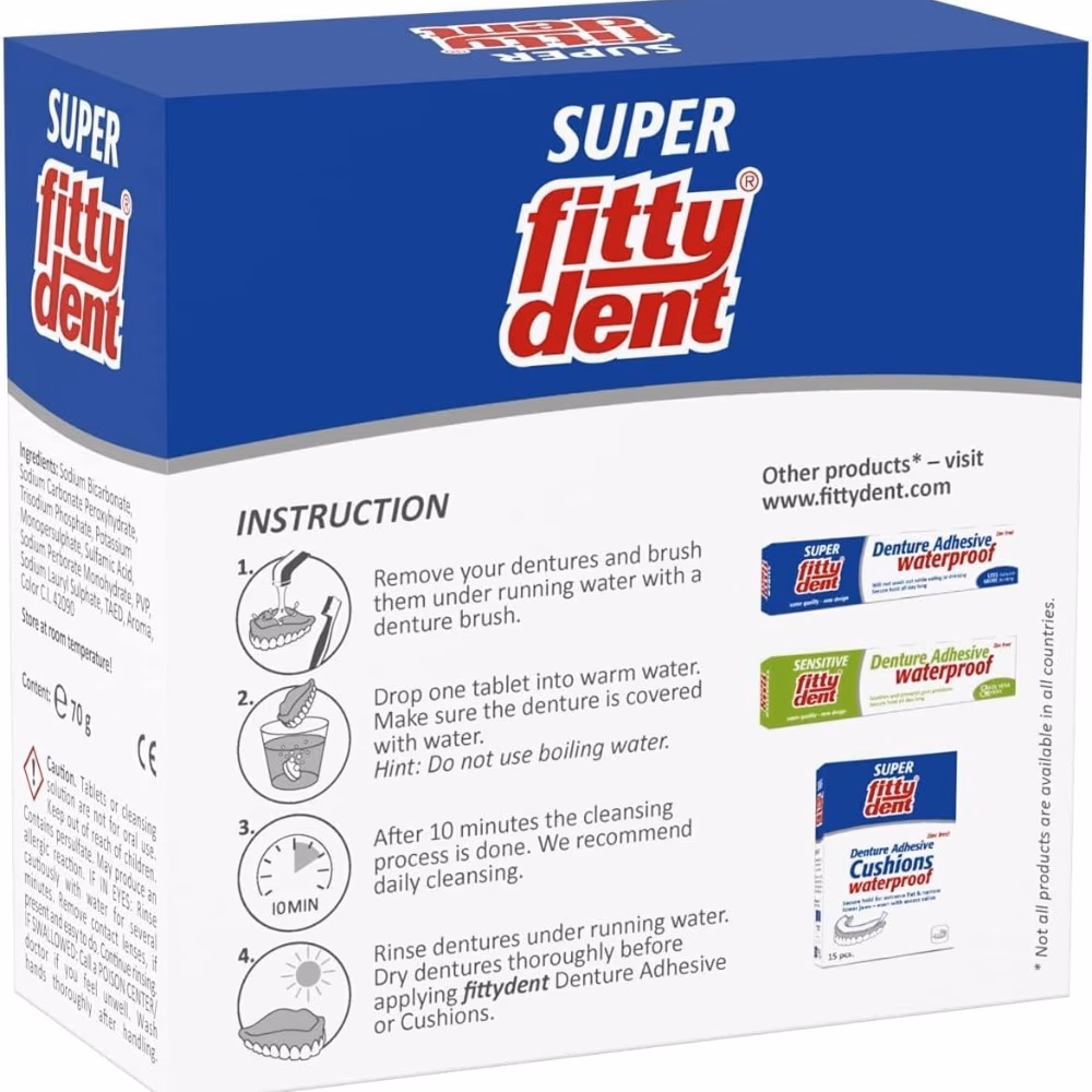 Fittydent Cleansing Tablets – 32 Pack 3
