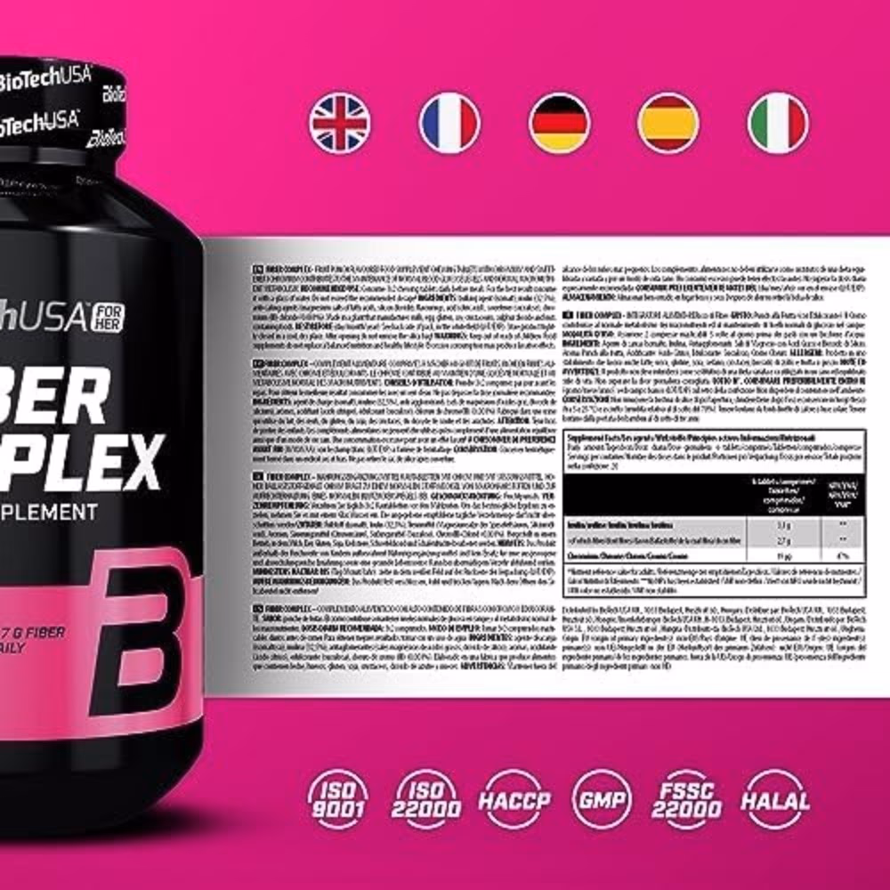 BioTech USA Fiber Complex 120 Tablets - Fruit Punch Flavor 2