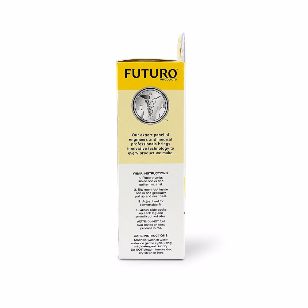 Futuro Therapeutic Diabetic Socks White (48535) 3