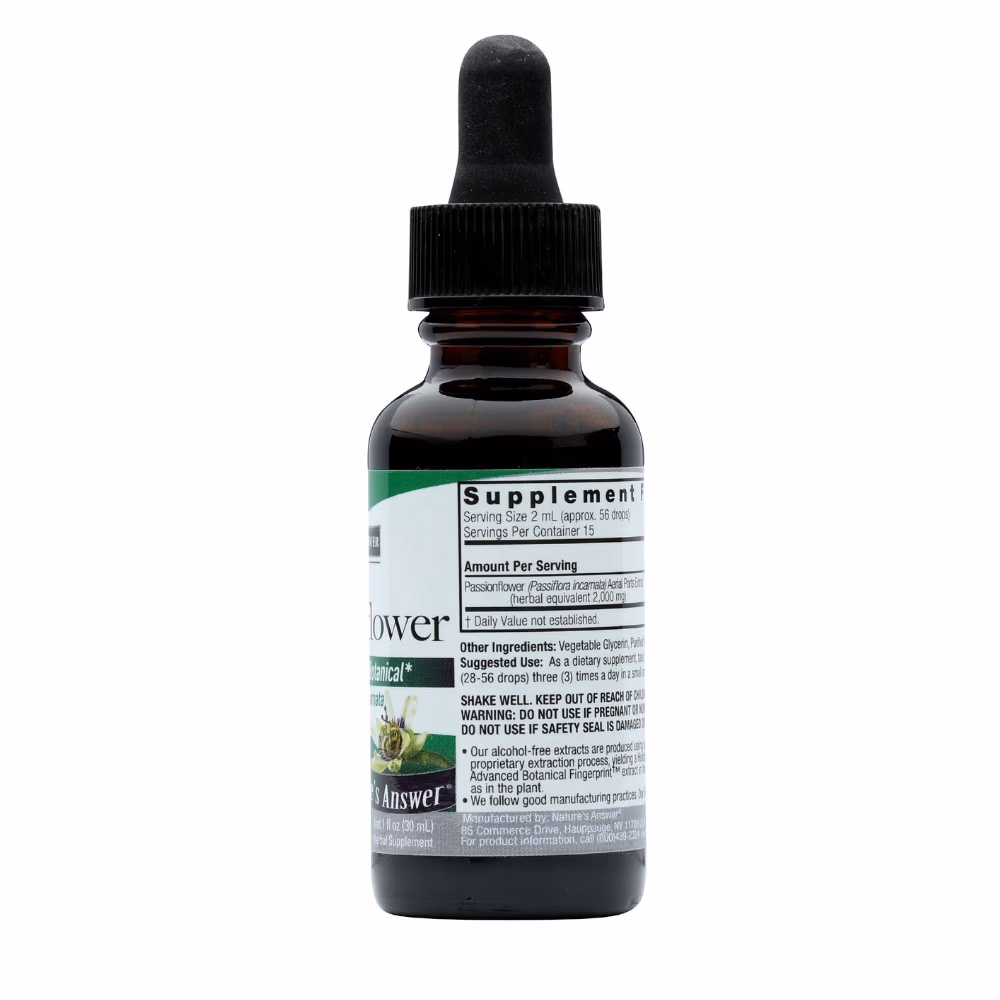 Natures Answer Passion Flower 2000mg Drops 30ml 3