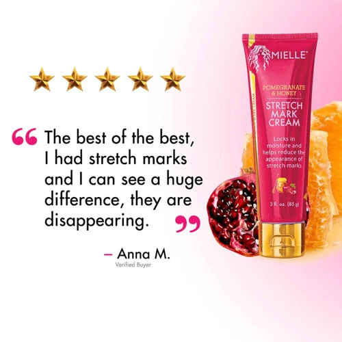 Mielle Pomegranate And Honey Stretch Mark Cream 85gm 2